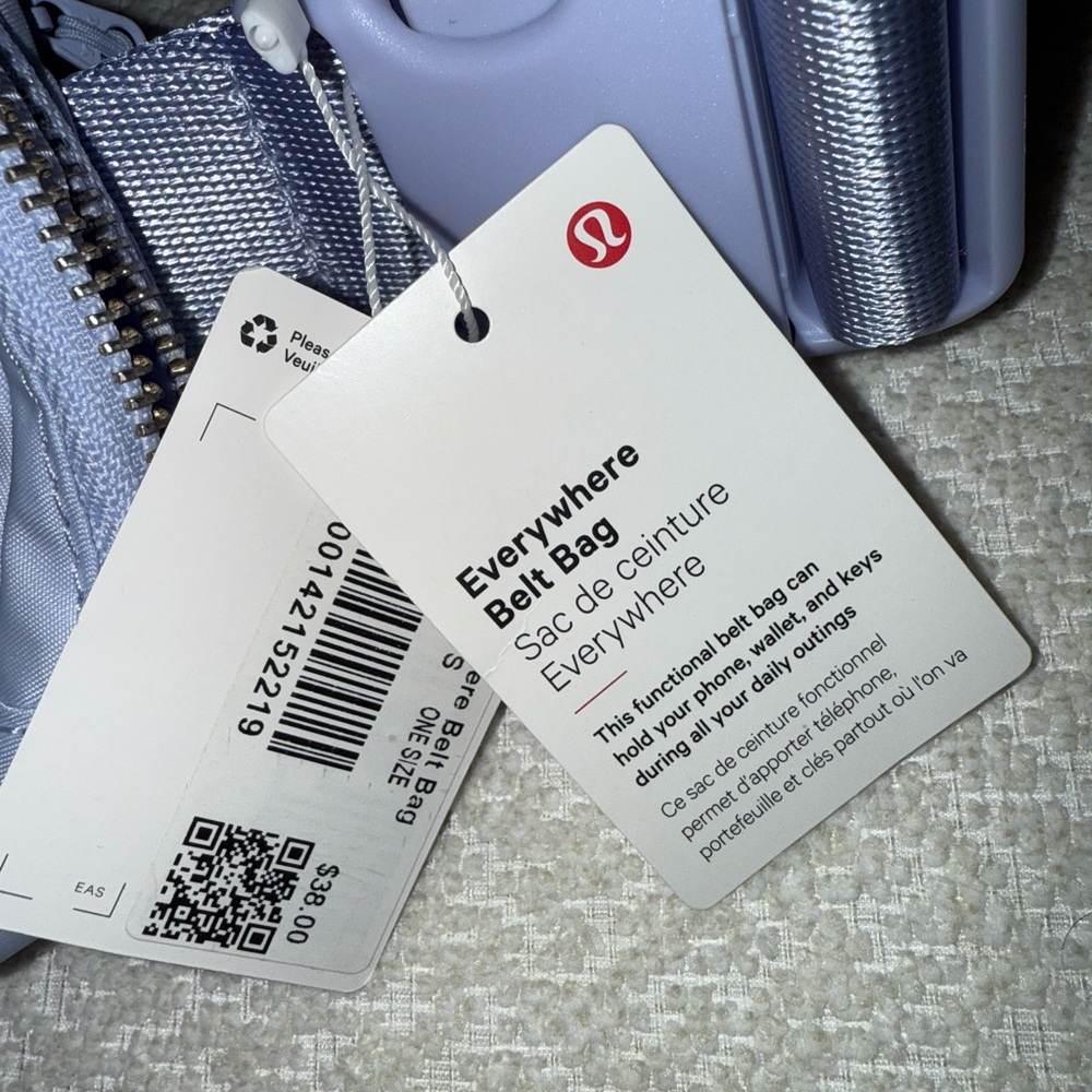 Lululemon Blue Linen Belt Bag - Picture 3 of 3